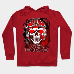 Fighter Jet Pilot Skull Helmet Hoodie